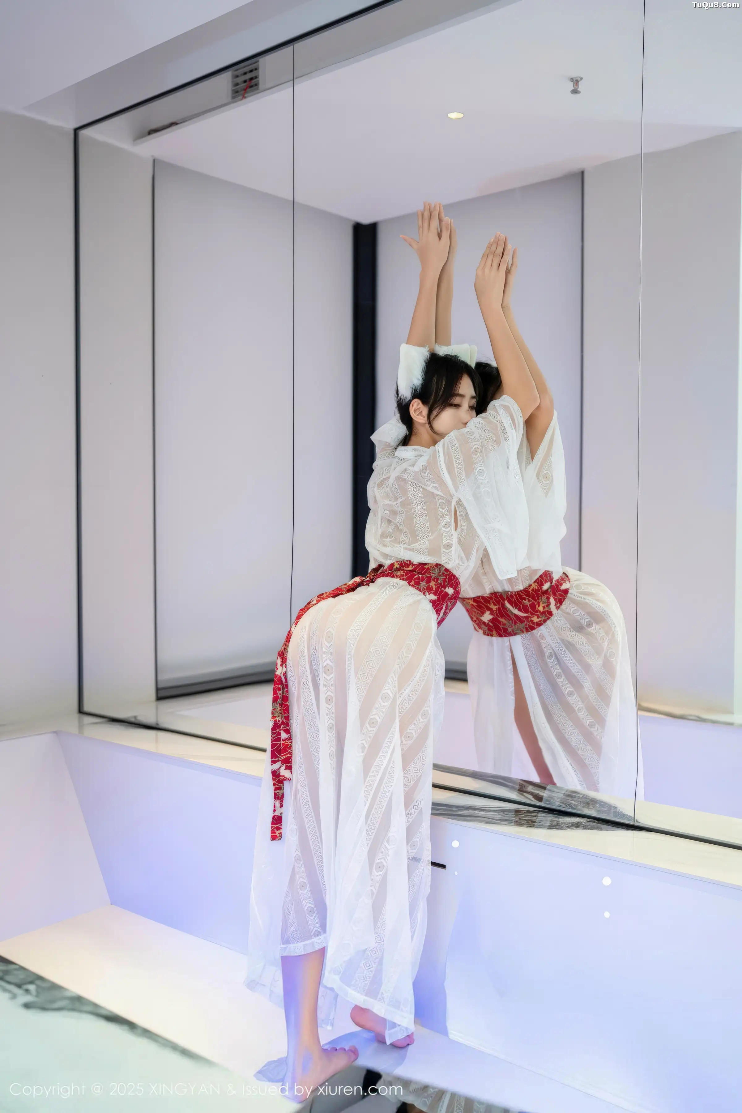 秀人集.com_[XINGYAN星颜社]VOL.442_模特时安安私房性感白色薄透连衣裙秀柔美身姿迷人诱惑写真75P